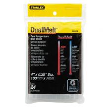 Stanley GS10DT - 24 pk 1/4 in x 4 in Dual Temp Mini Glue Sticks