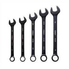 Stanley STMT76007 - 5 pc Black Chrome Combination Wrench Set