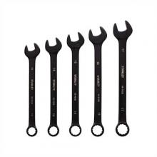 Stanley STMT76008 - 5 pc Black Chrome Combination Wrench Set