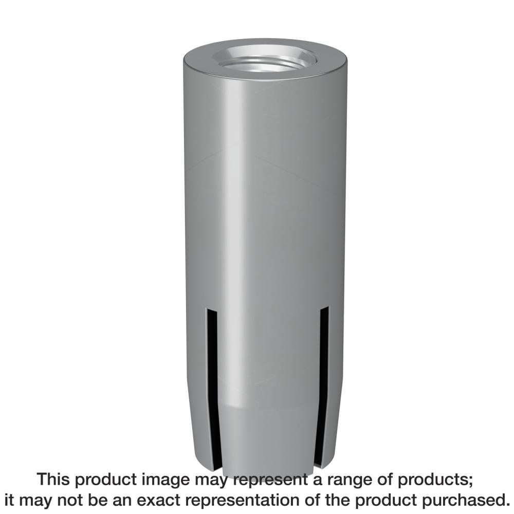 DIA Type 303/304 Stainless-Steel Drop-In Internally Threaded Anchor for 1/4-in. Rod (100-Qty)