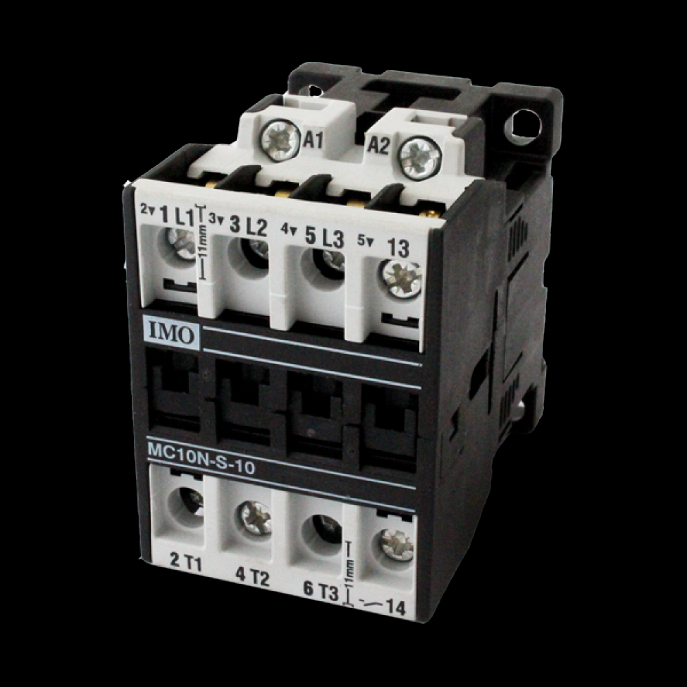 CONTACTOR 3P,OPEN,4KW 10A, AC3,1N/C
