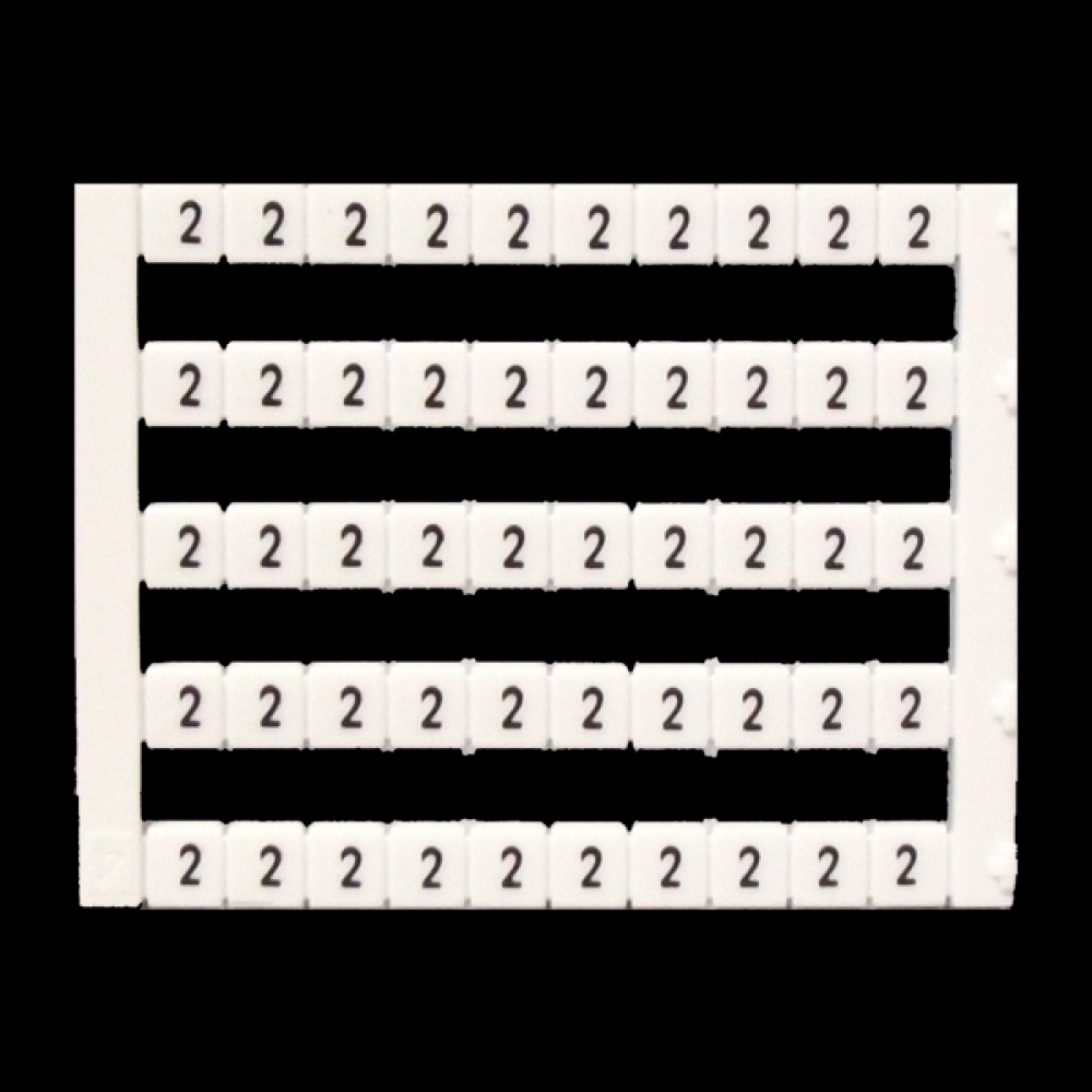 Marker 5 x 5 mm White, Printed 2, 500pcs