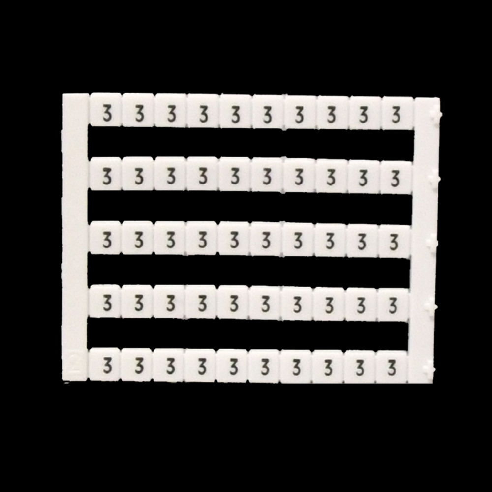 Marker 5 x 5 mm White, Printed 3, 500pcs