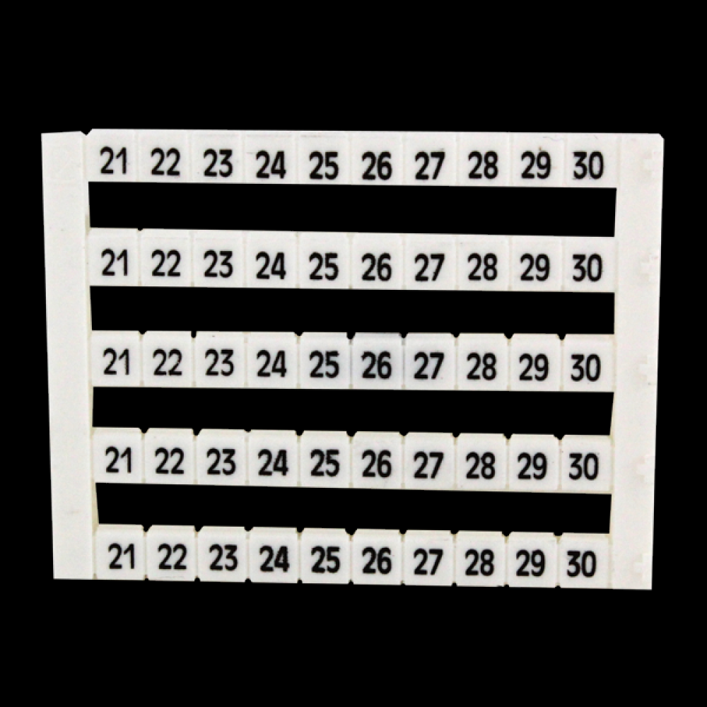 MARKER 5x5mm, 21TO30,PRINTED,WHITE