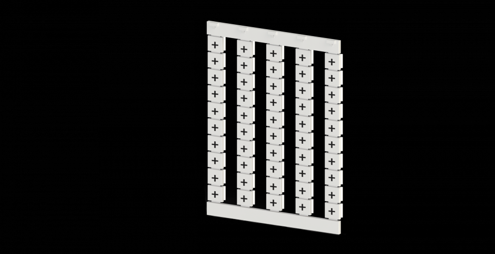 Marker 5 x 5 mm White, Printed +, 500pcs