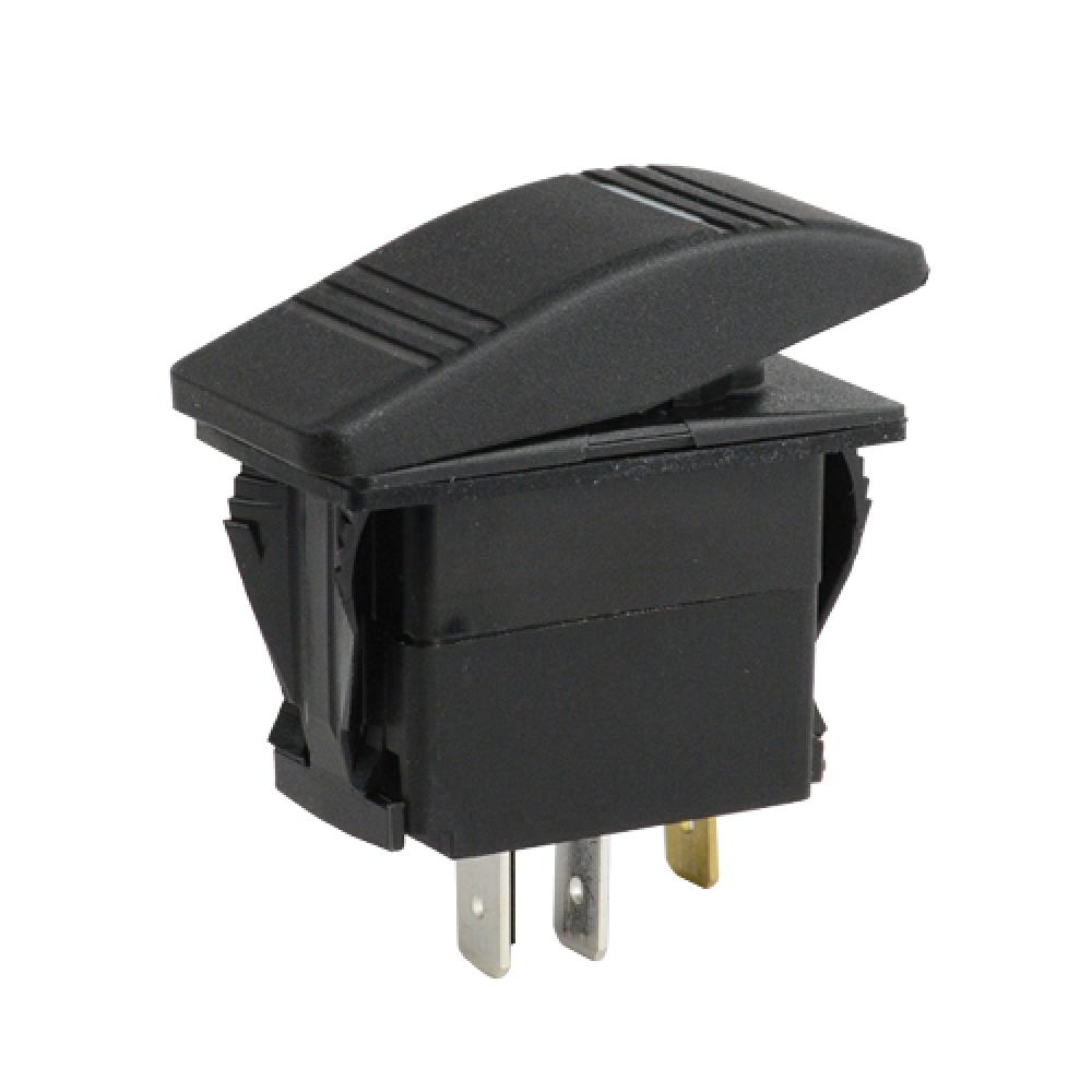 SWITCH ROCKER RECT ON/OFF 3-BLD AMB P-LIGHT SPST