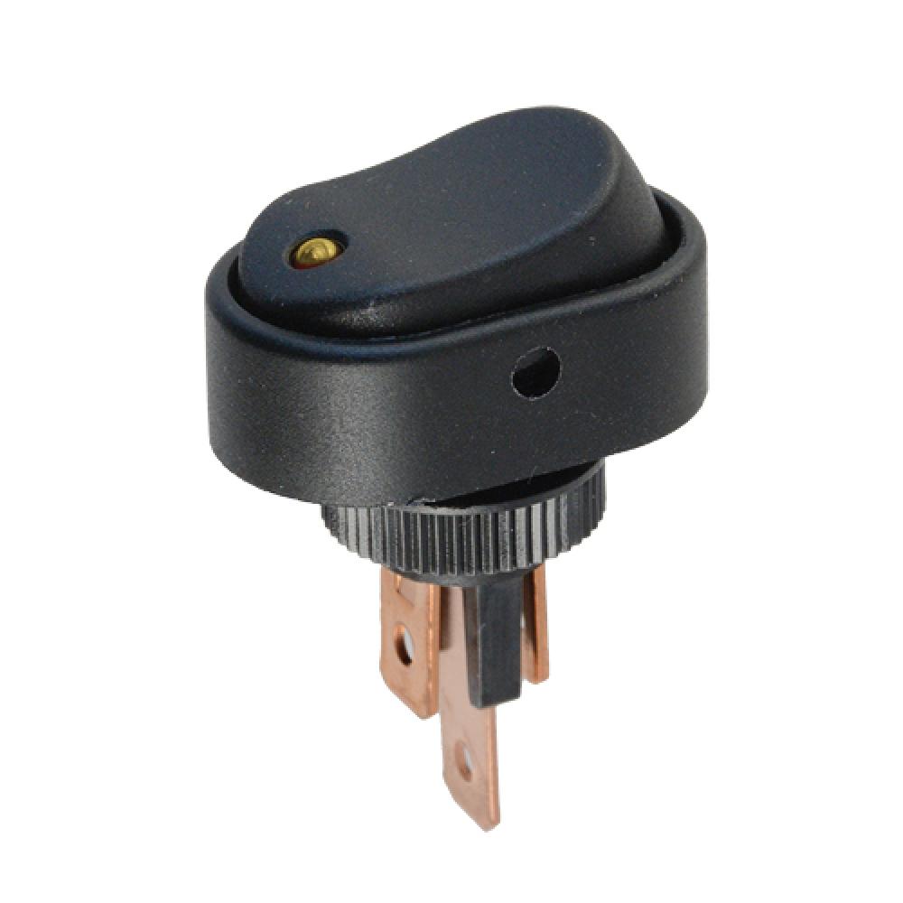 SWITCH ROCKER OVAL ON/OFF AMBER P-LIGHT