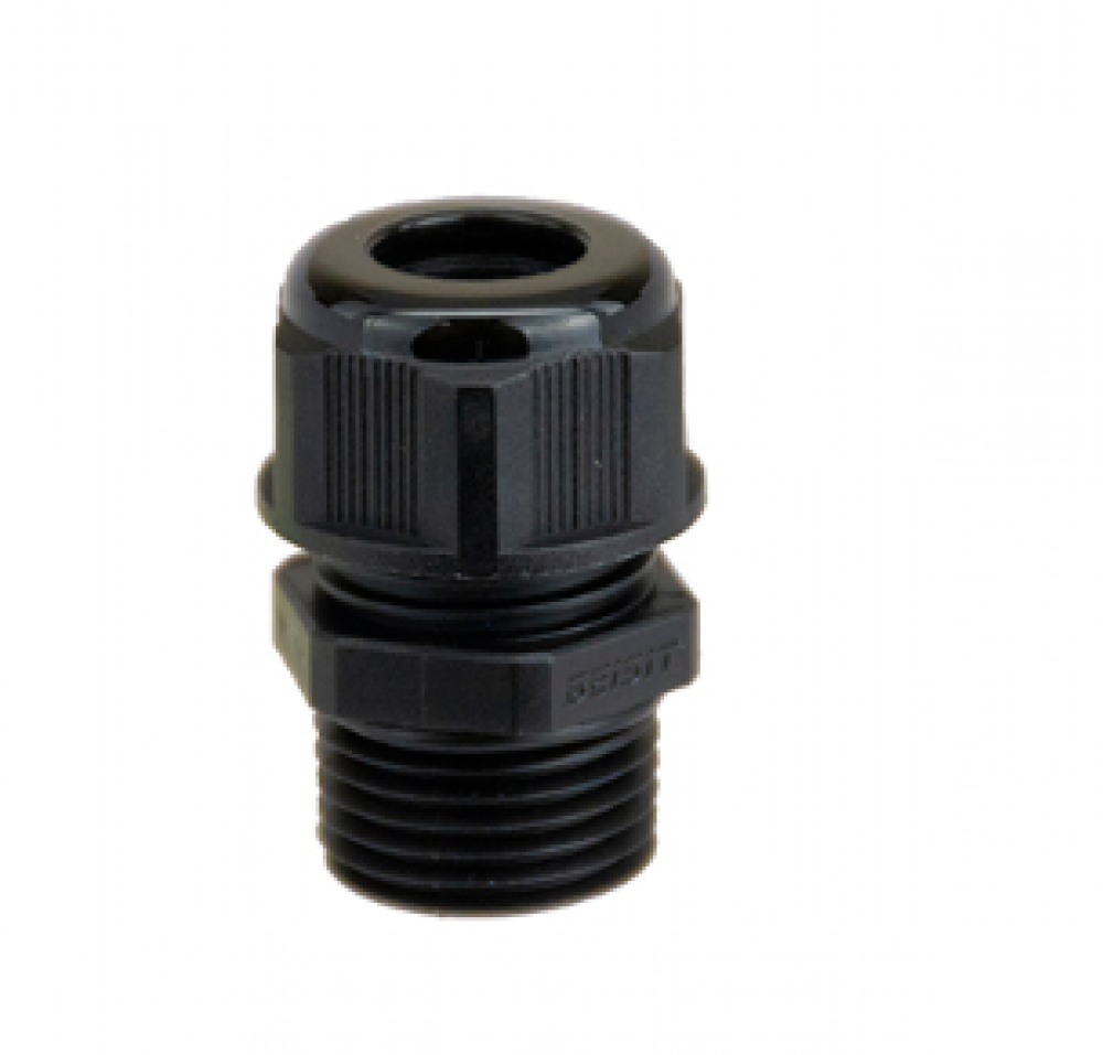DOME CONN 1/2Inch NPT .19-.35Inch BLACK