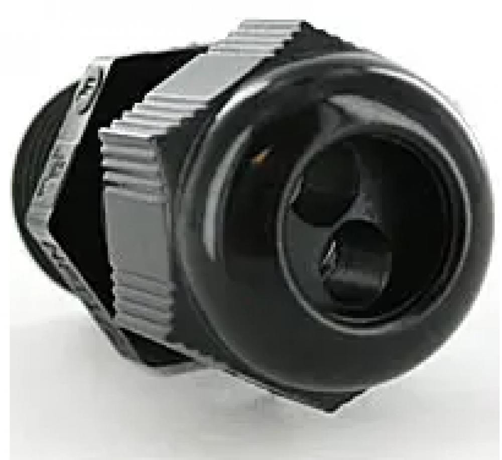 DOME CONN 1/2INCH NPT PG16 PA, BLK MULTI