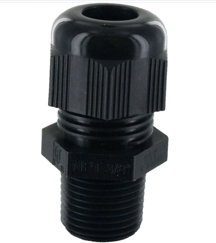 DOME CONN 3/8Inch NPT .12-.28Inch BLACK