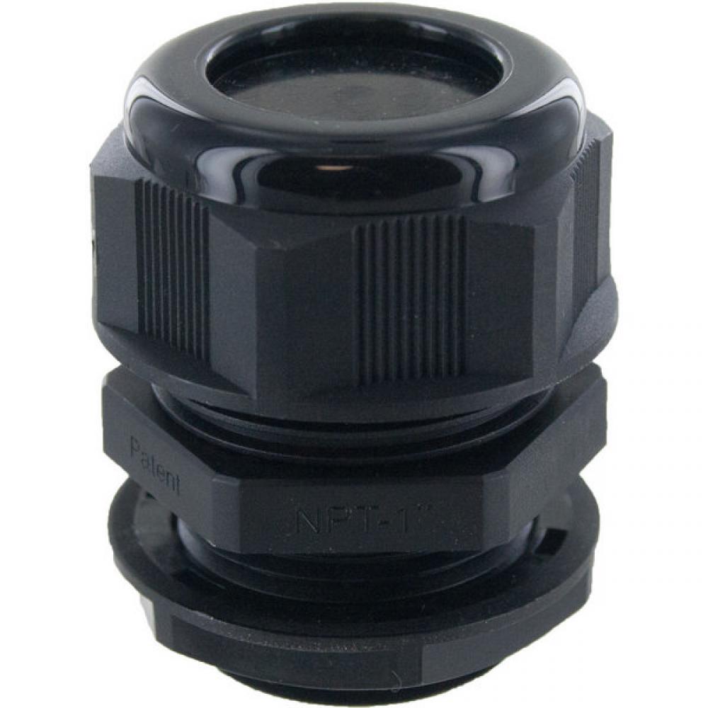 DOME CONN 1in NPT  .70-.98in  BLACK c/w O-ring and locknut