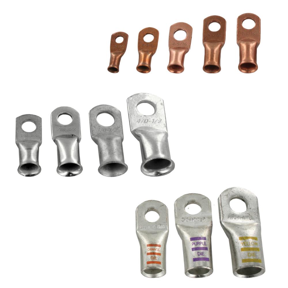 LUG TIN PLTD COPP 90D 1/0GA 5/16&#34; 20PK