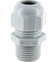 Techspan RD16NA-GR - DOME CONN 1/2INCH NPT .39-.56INCH GREY