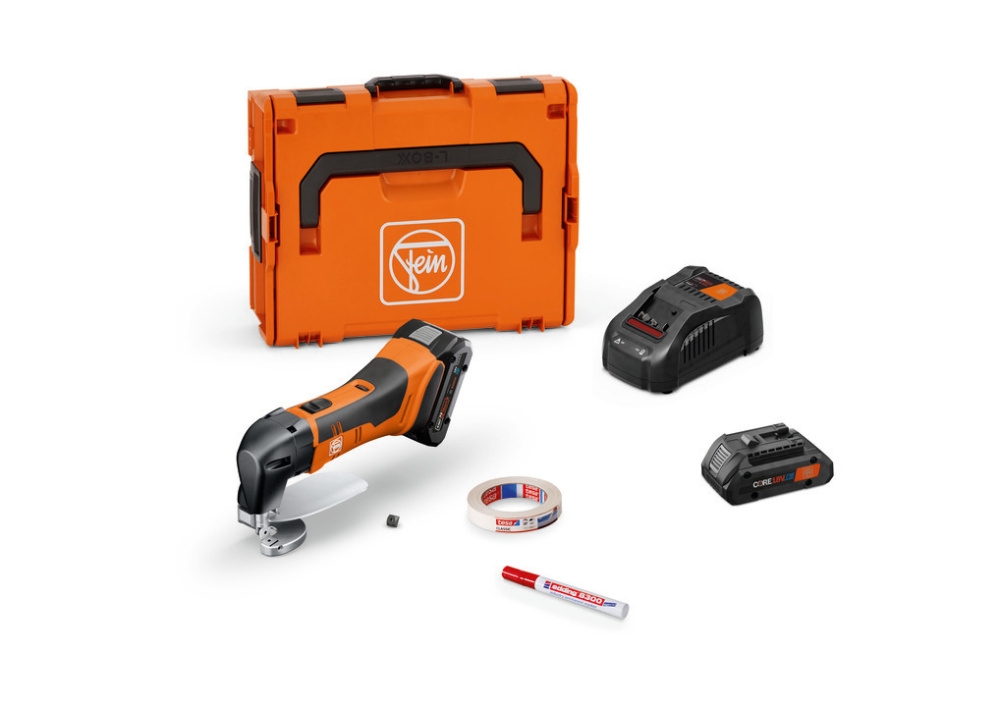 Cordless sheet metal shears for up to 16 gauge [1.6mm]