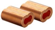 Vanguard Steel 2952 0008 - COPPER OVAL SLEEVES    1/8 "