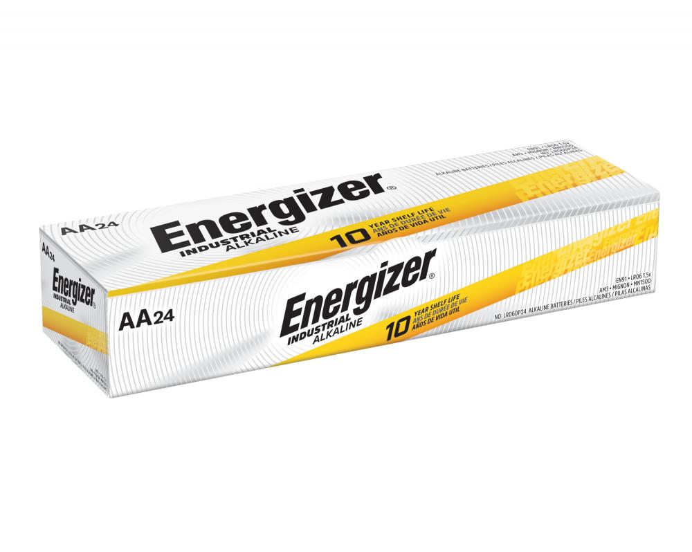 Energizer Industrial AA Batteries, Double A Energizer Industrial Alkaline Batteries, 1 Pack