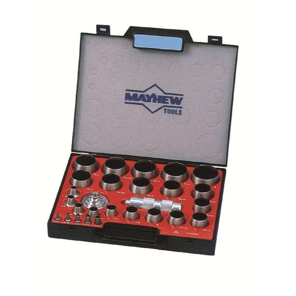 MAYHEW PROâ„¢ 16PC HOLLOW PUNCH SET SAE 66000 Made in the USA