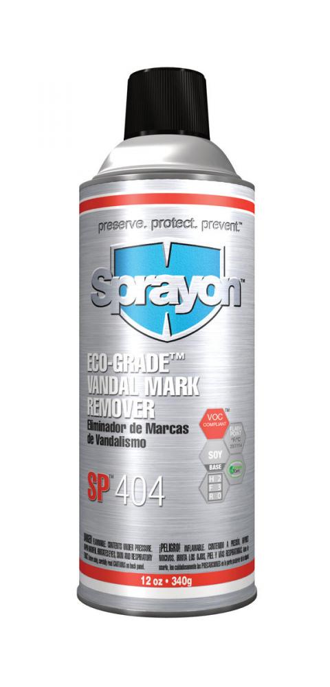 Sprayon SP404 Eco-Grade Vandal Mark Remover, 12 oz.
