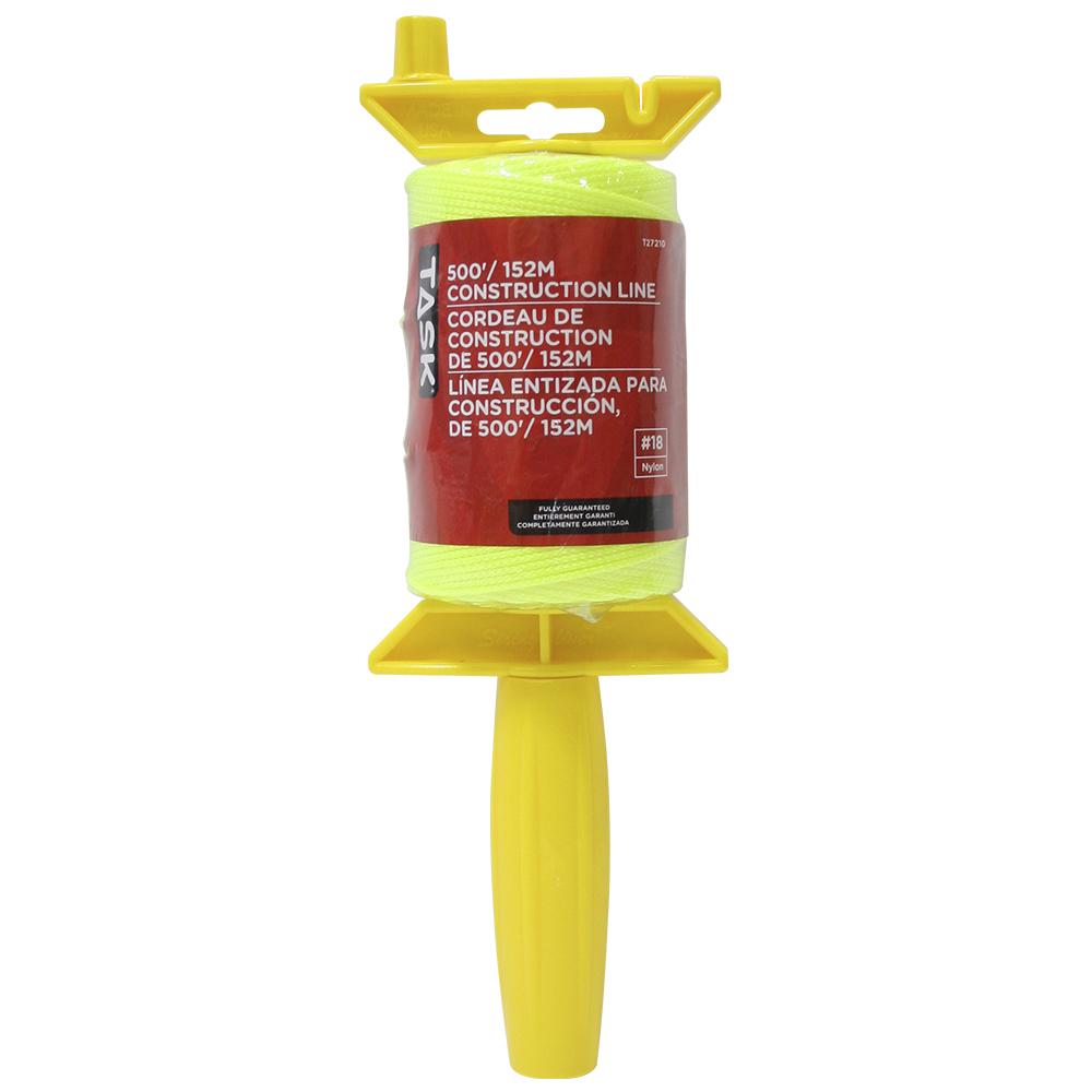 500&#39; Yellow Twisted Nylon Construction Line Reel