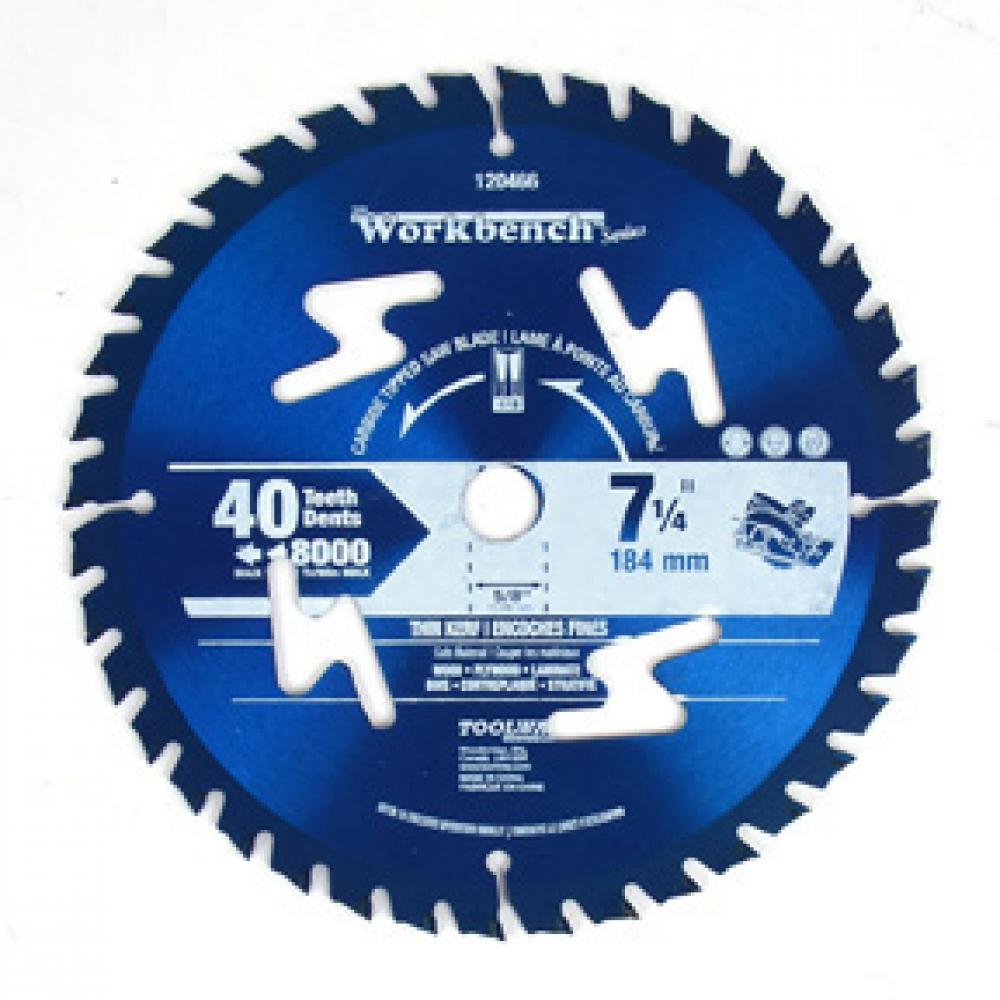 Blade 7¼&#34; 40T Thin Kerf Carbide Tipped
