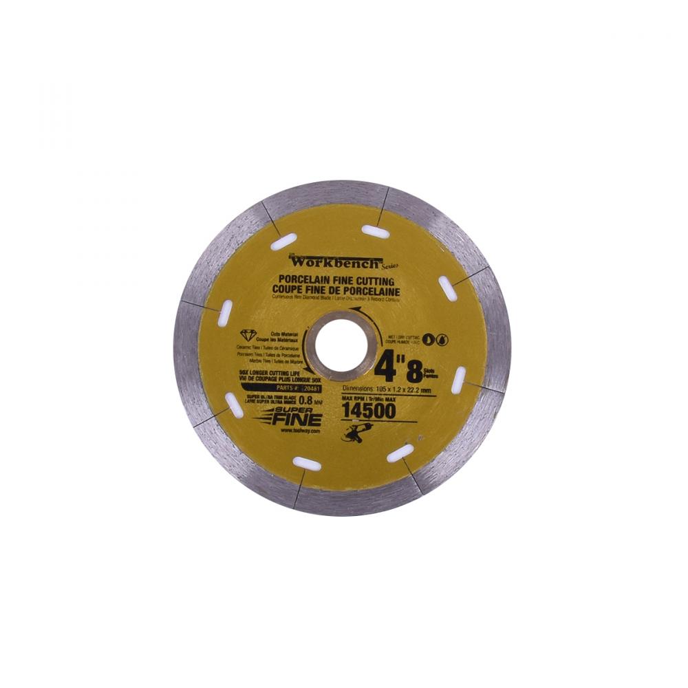 Diamond Saw Blade 4in - 105mm x 8mm Super Thin With 8 Slots