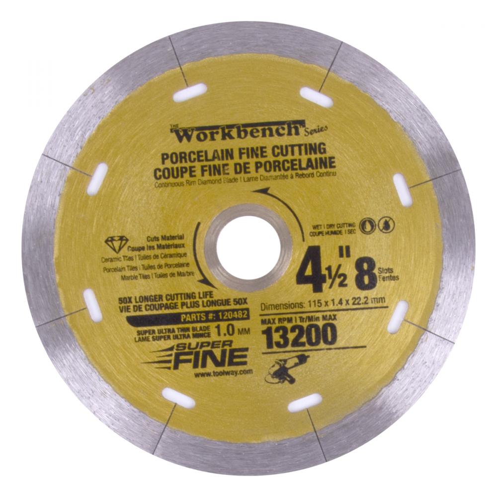 Diamond Saw Blade 4.5in 115mm x 8mm Super Thin With 8 Slots