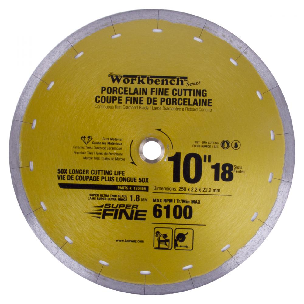 Diamond Saw Blade 10 in 250mm x 8mm Super Thin With 18 Slots