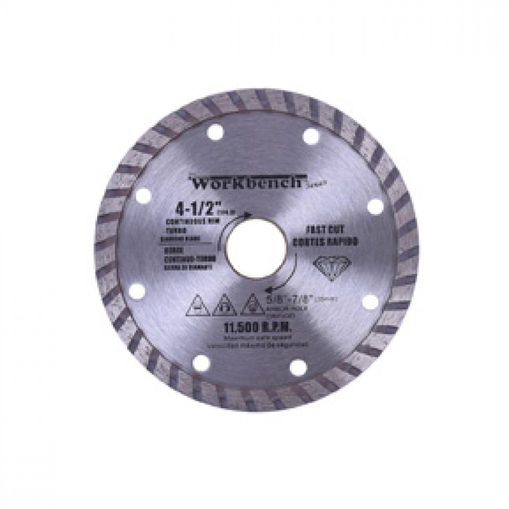 Diamond Saw Blade 4½&#34; 3pc set (Segmented Continuous Turbo & Continuous Rims) DRYWETTURBO