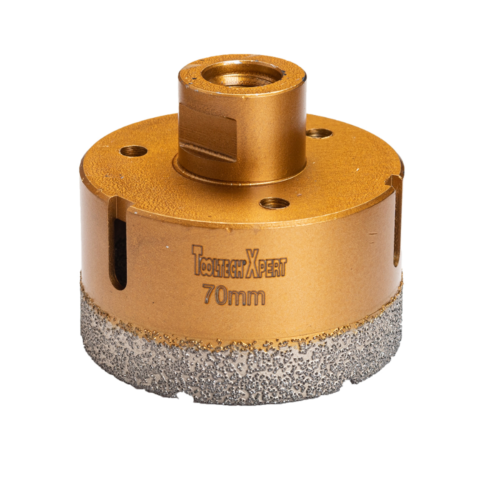 Diamond Core Hole Saw Bit 2 3/4in (70mm) Thread 5/8-11