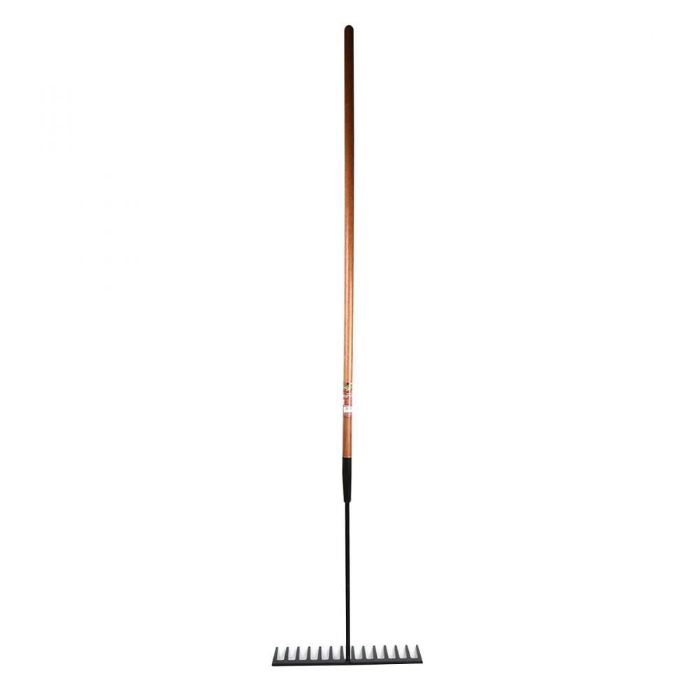 Asphalt/Tar Rake 54in Forged 14-tine x 3-3/4 Teeth Wood Handle