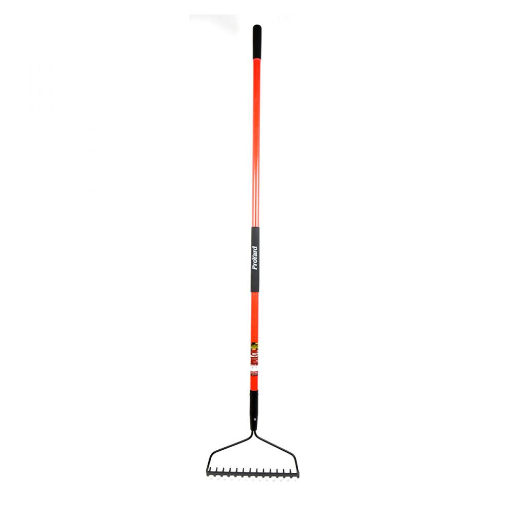 Bow Rake 62&#34; 14-Steel Tine Fibreglass Handle