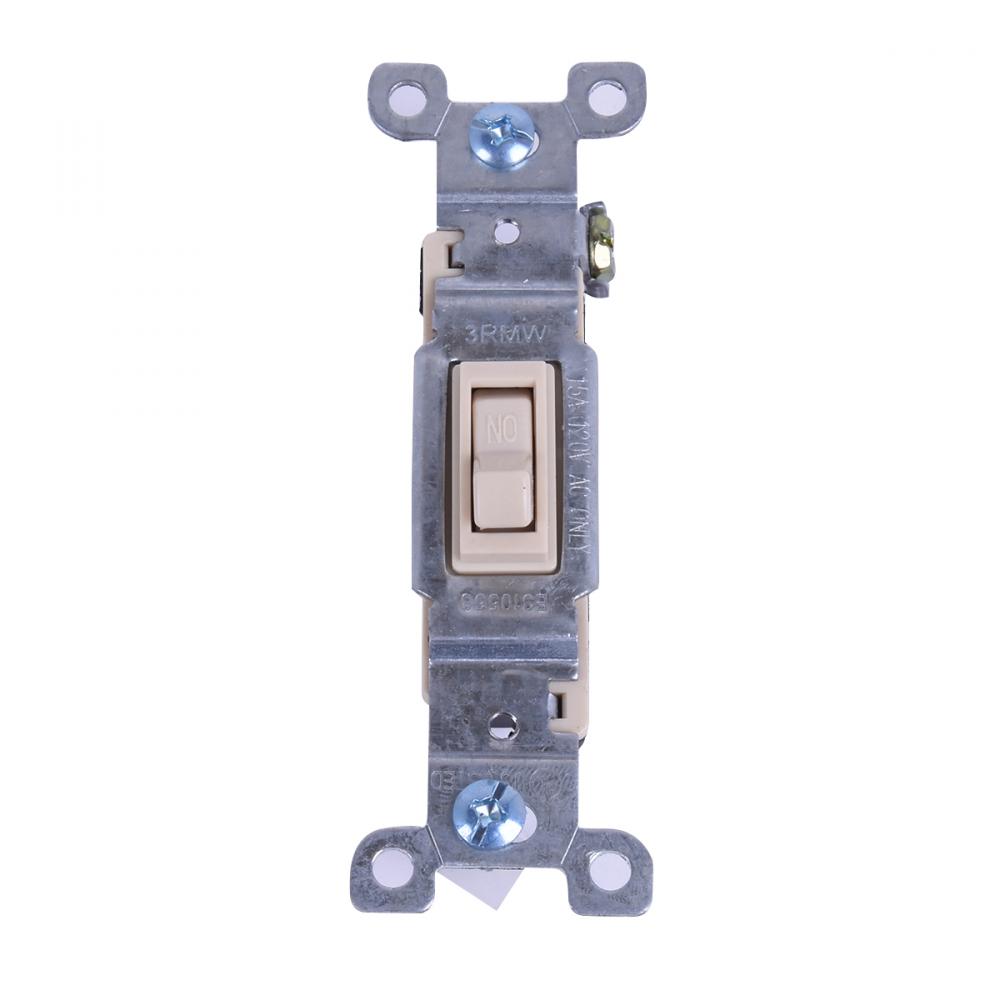 Toggle switch single 15A Ivory