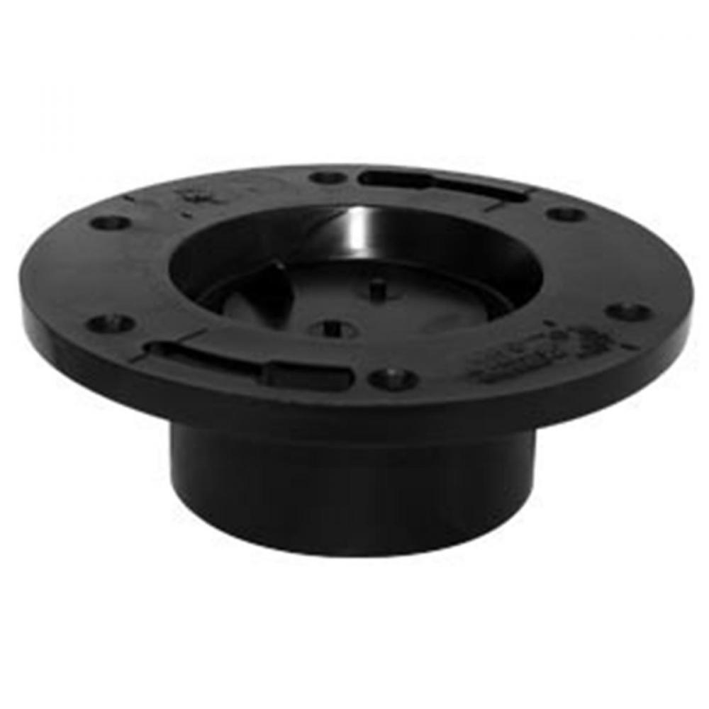 Abs Floor Flange Fitting 4in x 3in Black