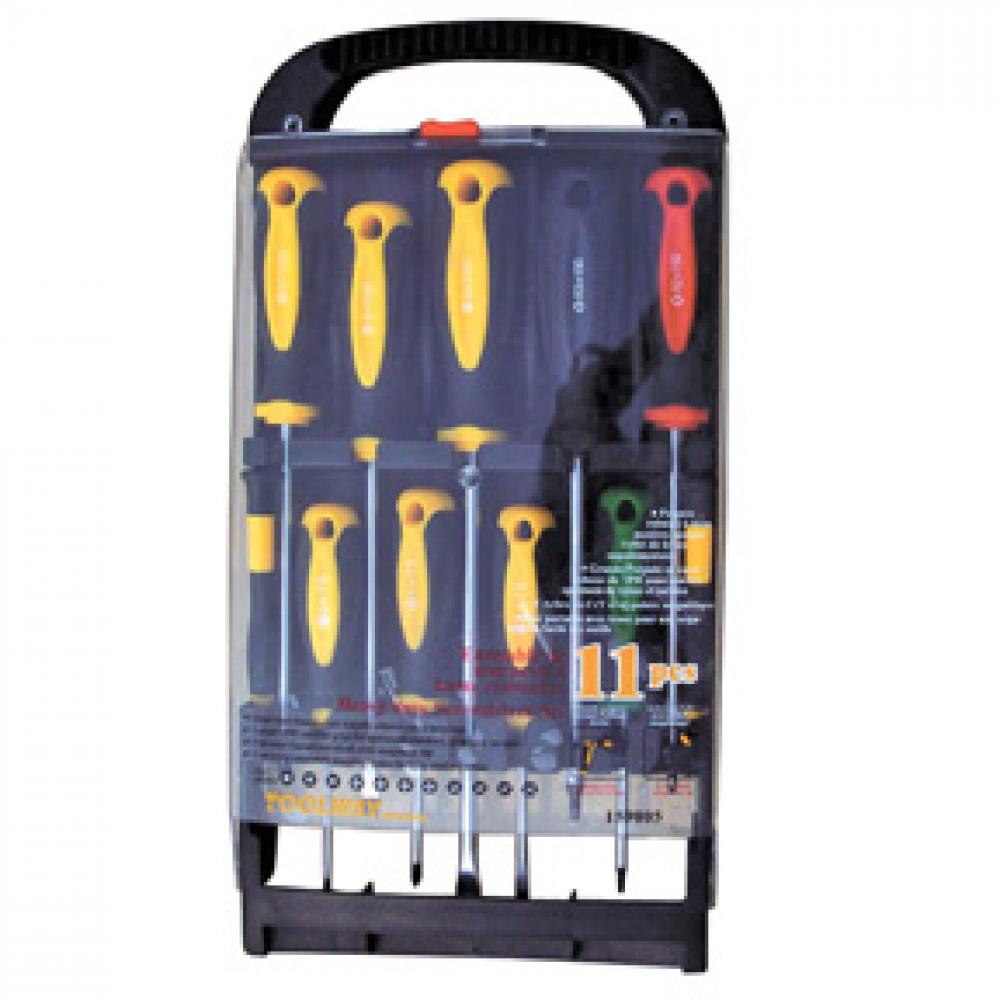 Screwdriver Magnetic Tip in See Through Box 11pc Set