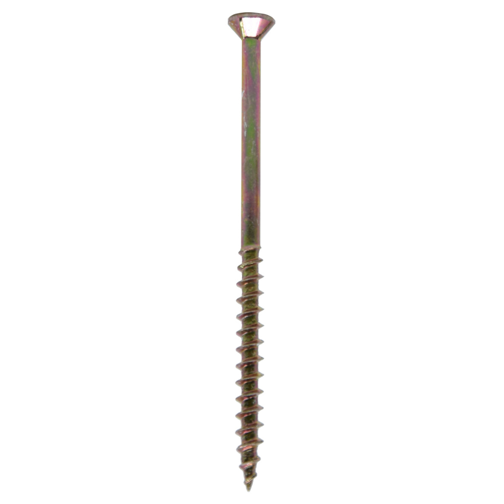 1200PK Deck Screws Yellow Plated #8 x 3½in