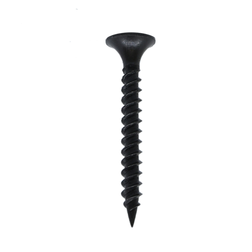 8000PK Drywall Screws Black Zinc #6 x 1in