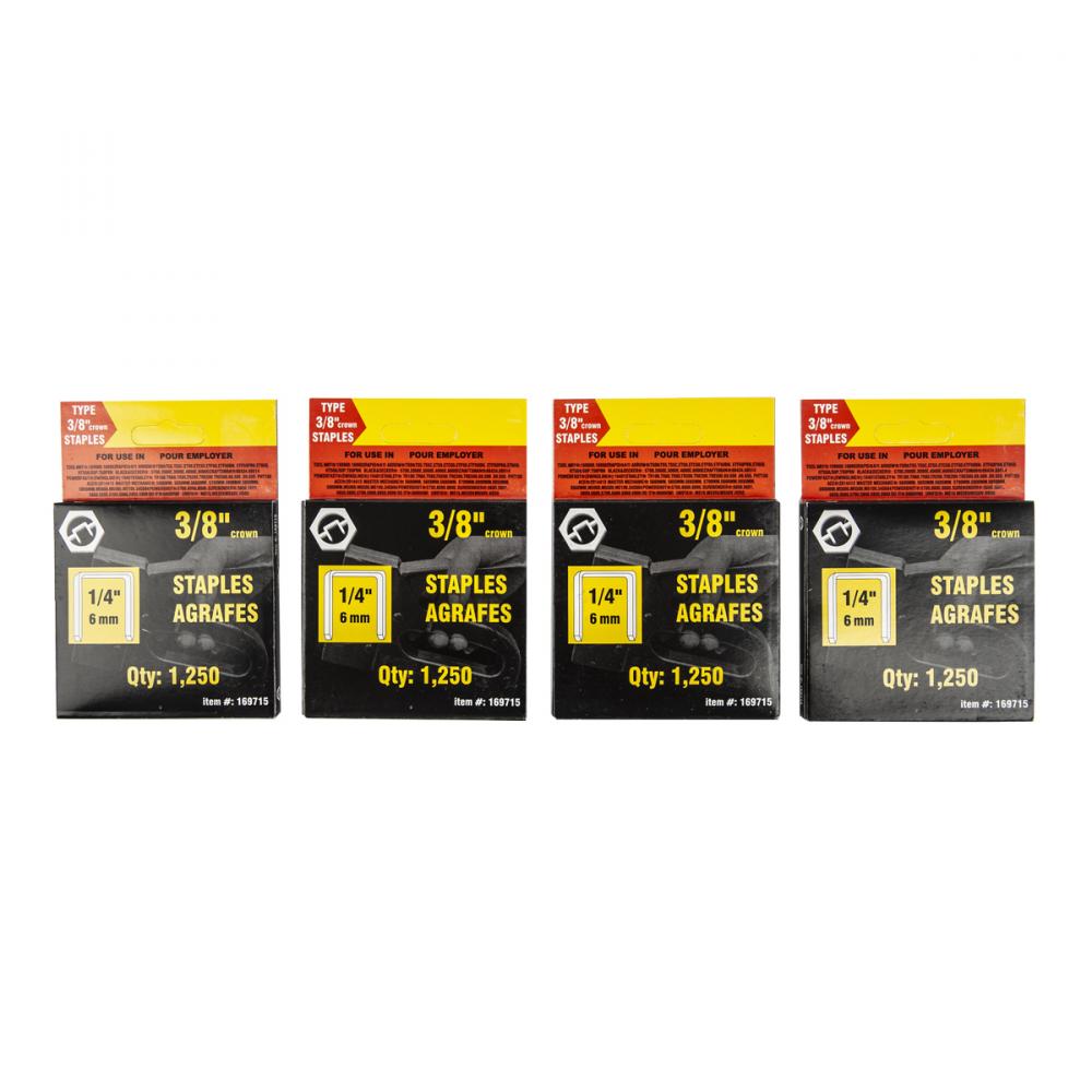 Staples T50 ¼in x 3/8in Crown 20ga 5000/pk