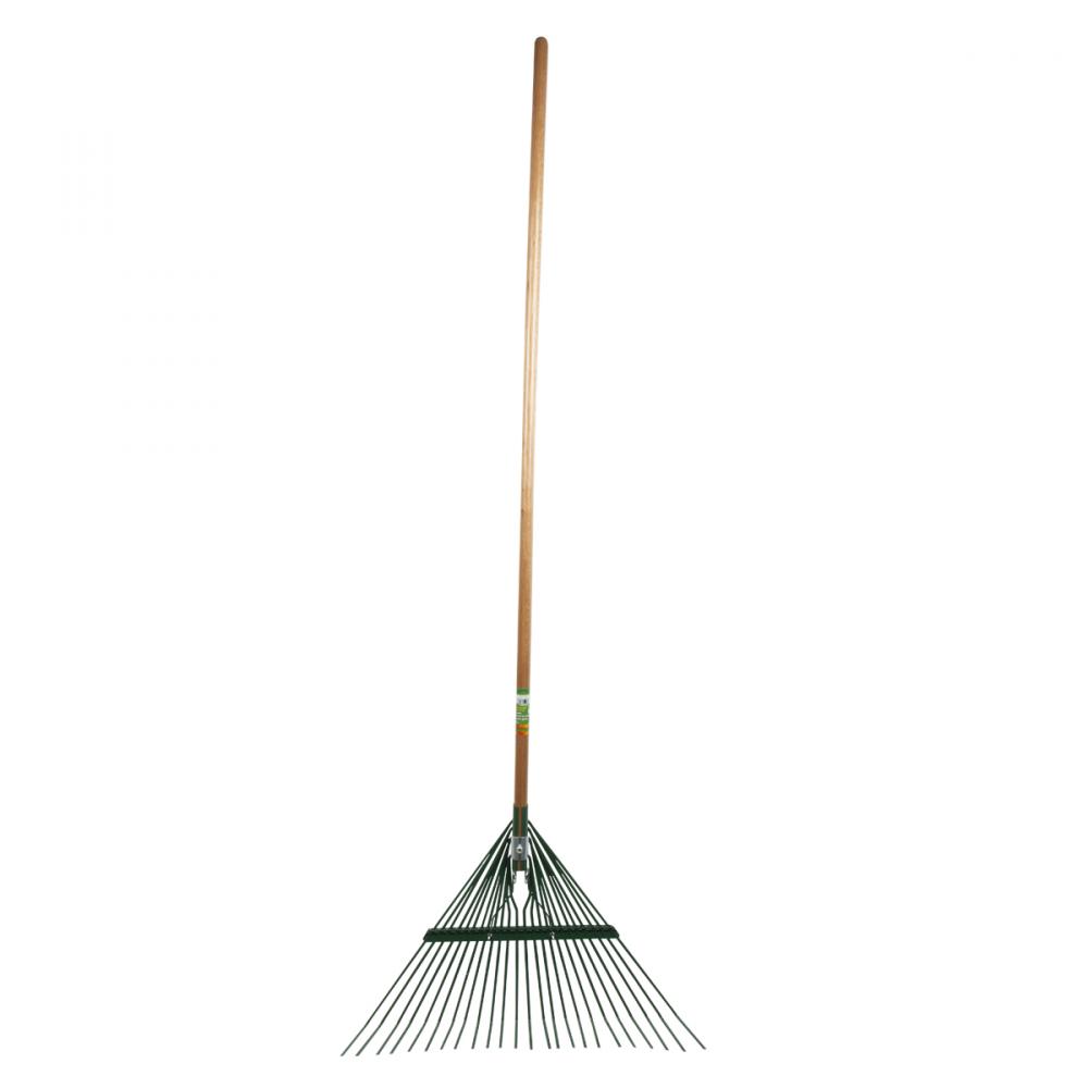 Lawn & Leaf Rake Flex-Steel 24-Tine 24&#34;  54&#34; Wood Handle