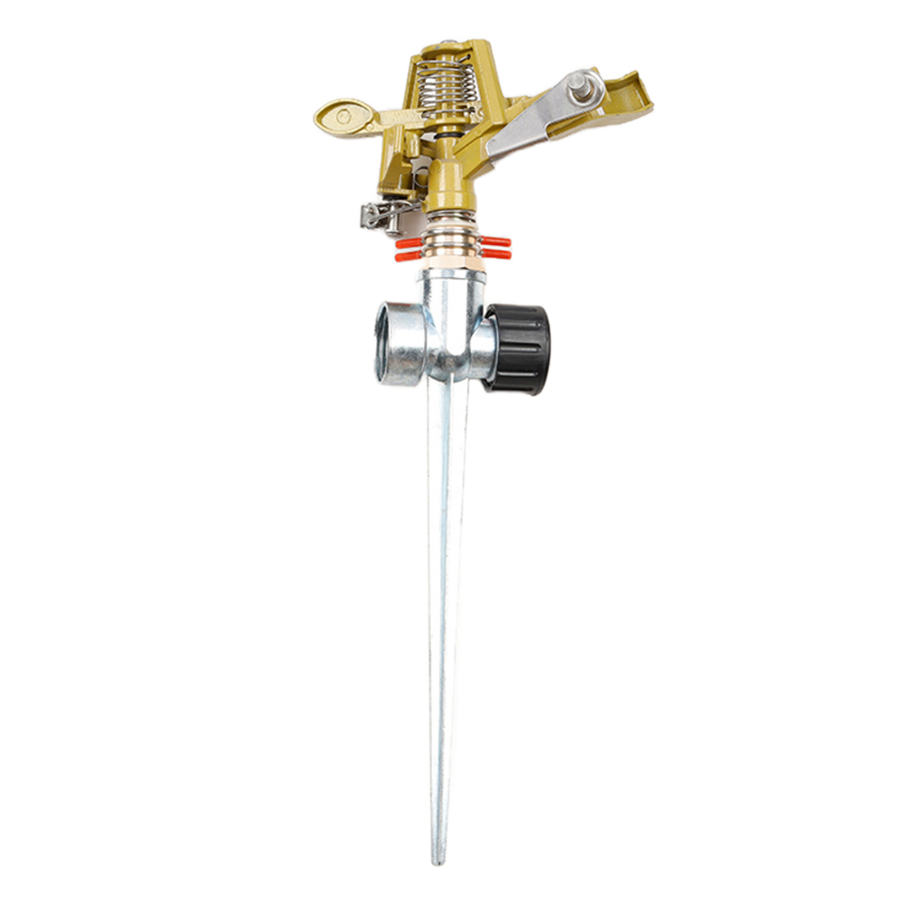Stake Impulse Lawn Sprinkler Zinc/Brass 65&#39; Radius