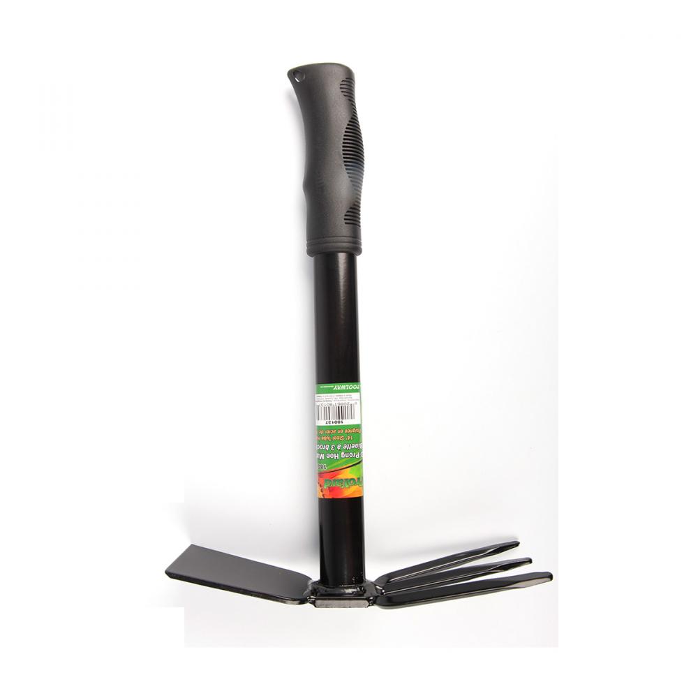 Handheld Hoe & Cultivator Oval Steel Handle and Grip 16&#34;