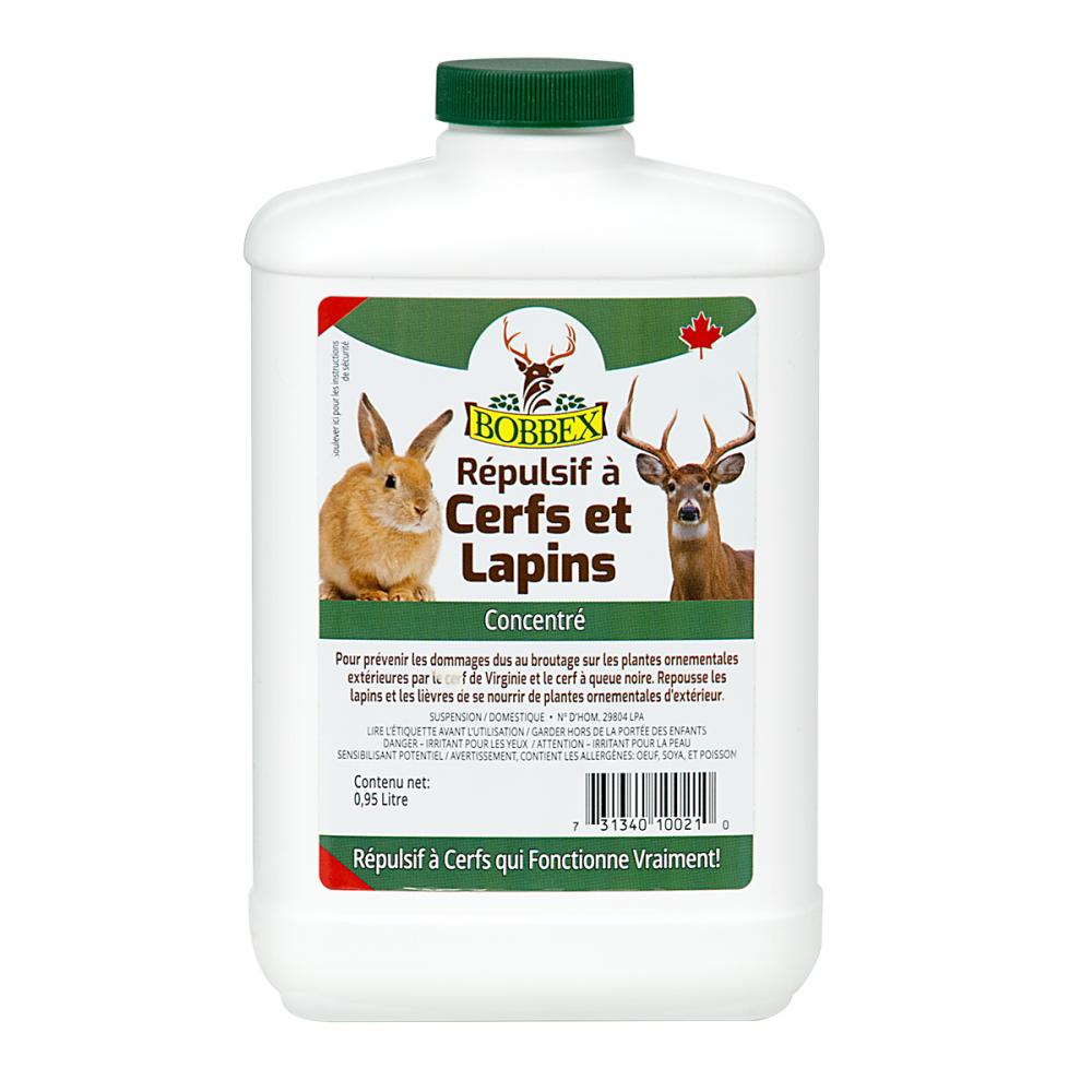 Bobbex Natural Deer & Rabbit Repellent Concentrate 0.95L