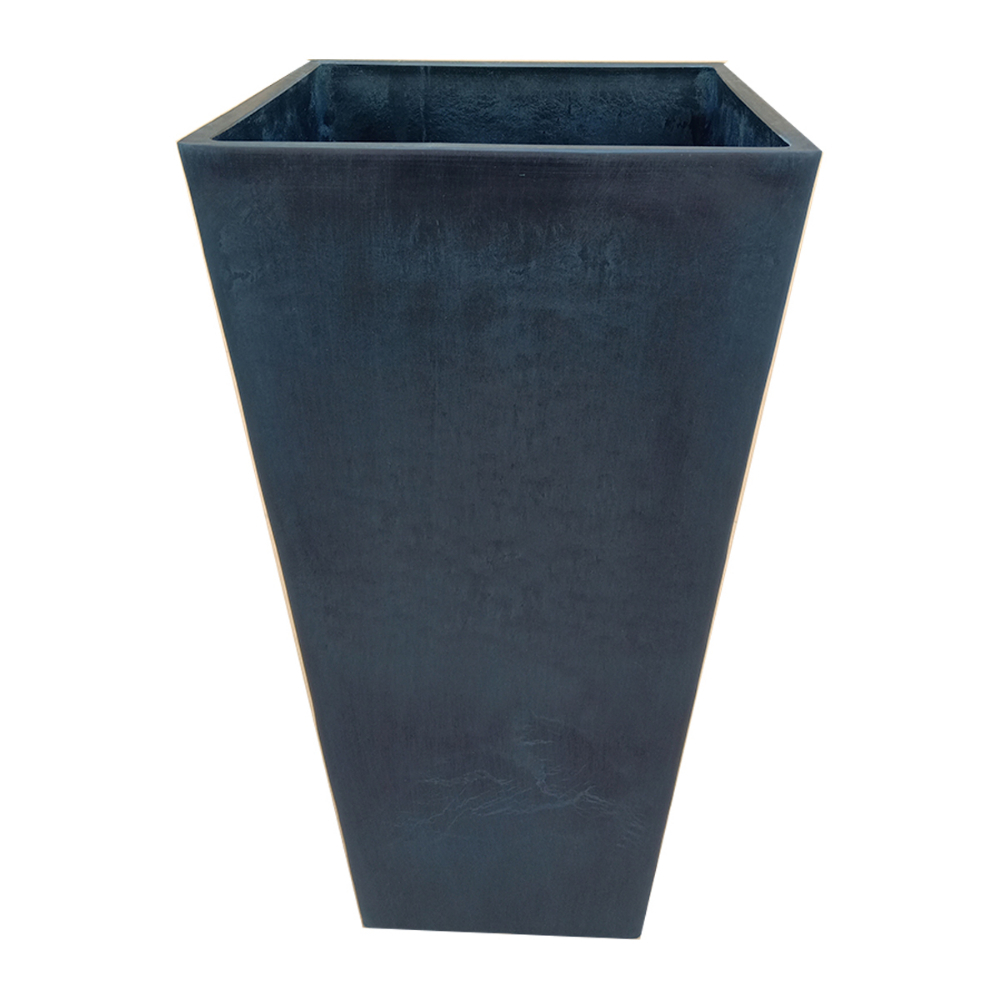 Planter Composite Square 10in x 19in Blue