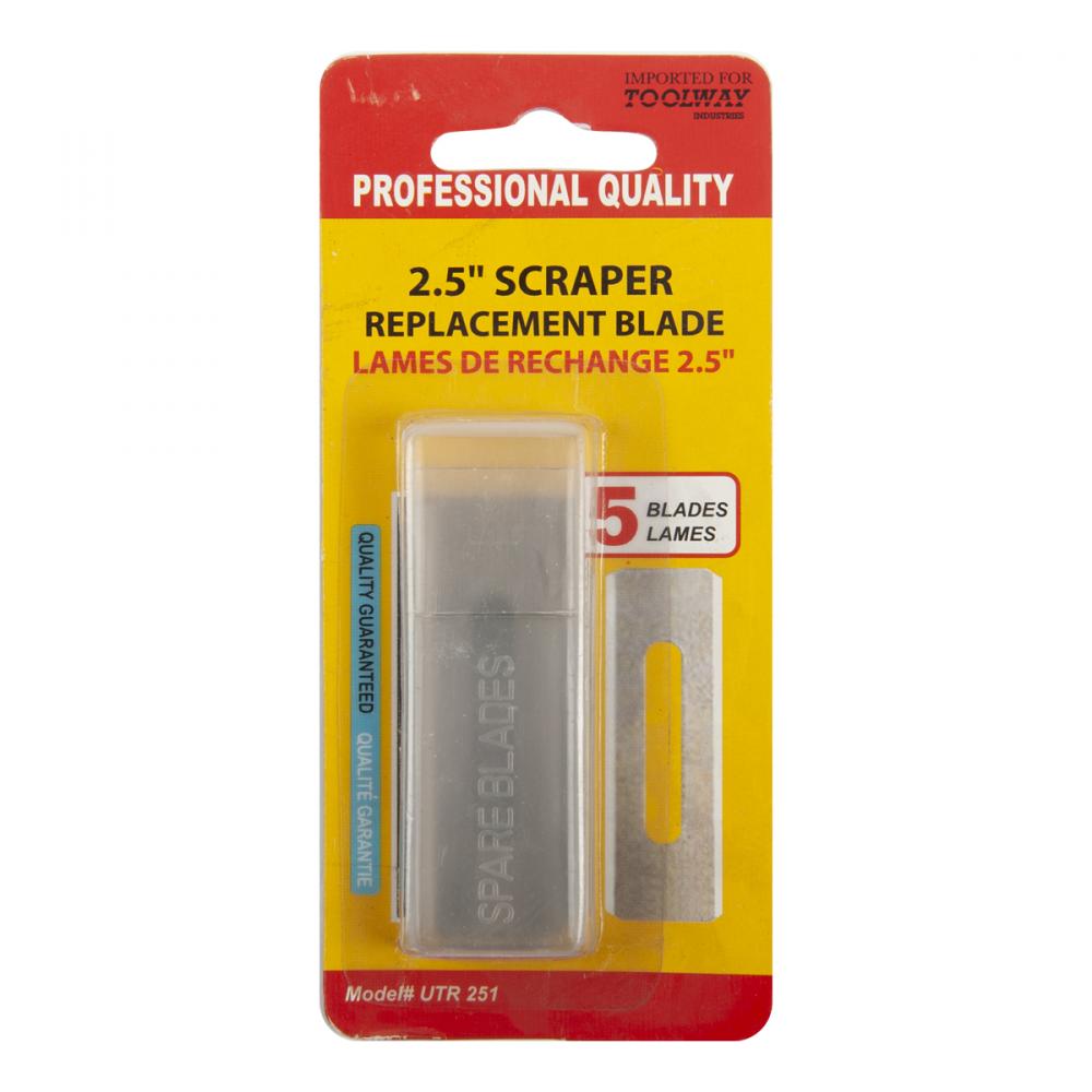 Replacement Razor Scraper Blades 2.5in 5/Pk