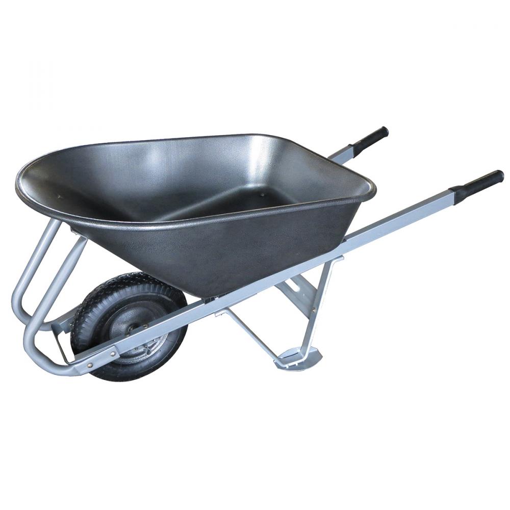 Wheelbarrow EZ Roll & Dump 6 cu.ft. Steel Tray Air Tire Steel Handle
