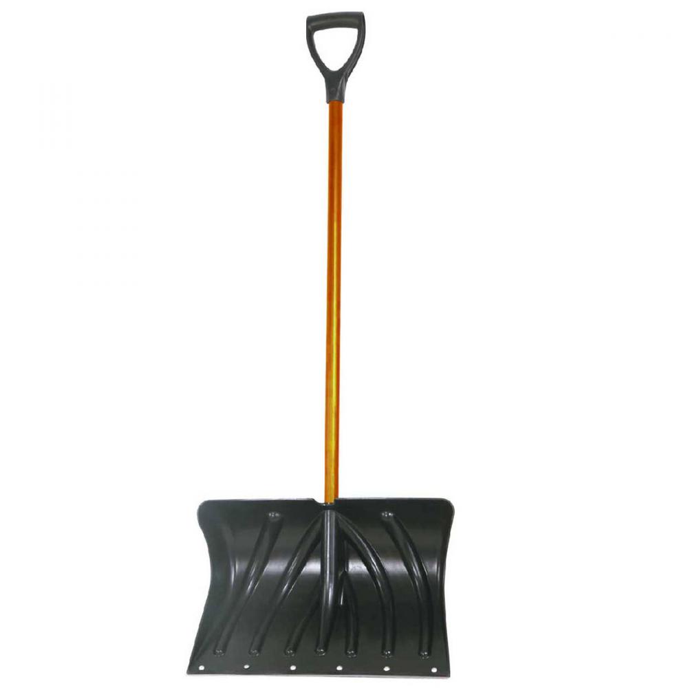 Snow Pusher 20&#34; Poly Blade Fibreglass  D-grip Handle 51&#34;