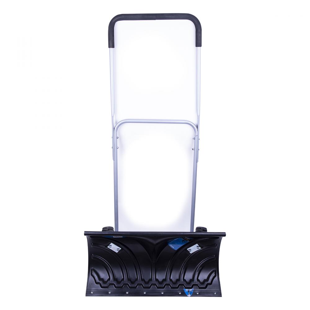 Rolling Snow Pusher 30&#34; Heavy Duty with Wheels U-shaped handle