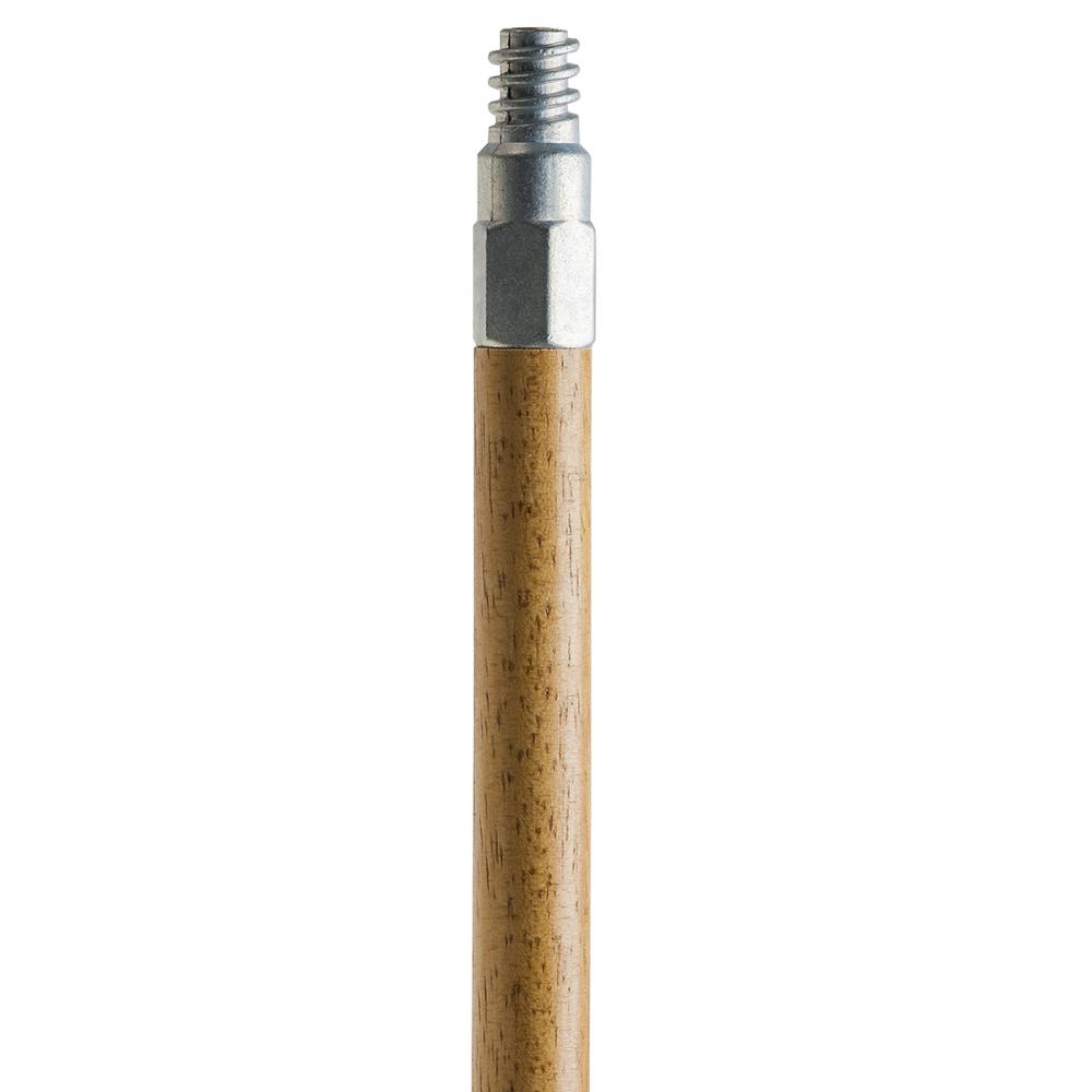 Wood Handle Metal Thread 1-1/8in Diameter 60in