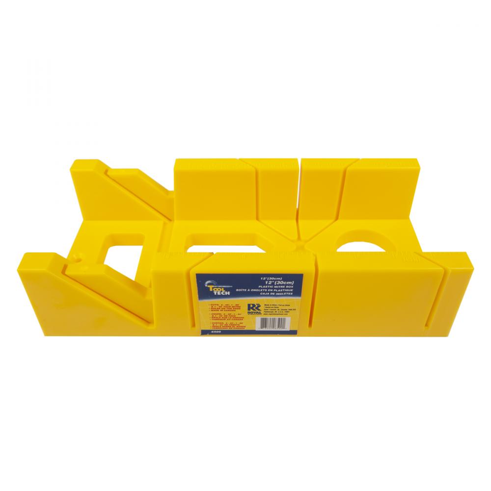 Plastic Mitre Box 12&#34; Yellow
