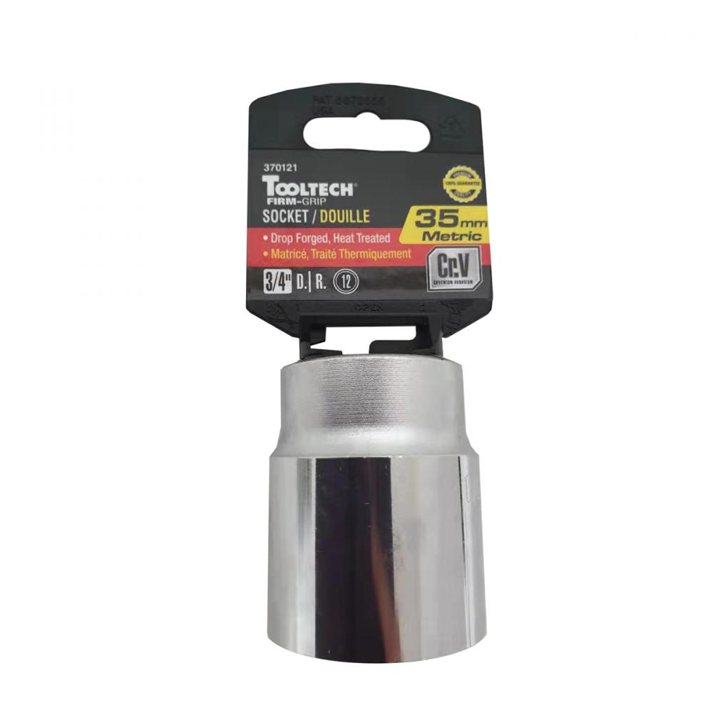 Shallow Socket Metric 35mm x 3/4in Dr 12-Points Cr-V