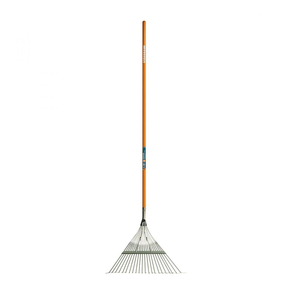 Lawn &  Leaf  Rake Flex 22T 23in Wide Wood Handle